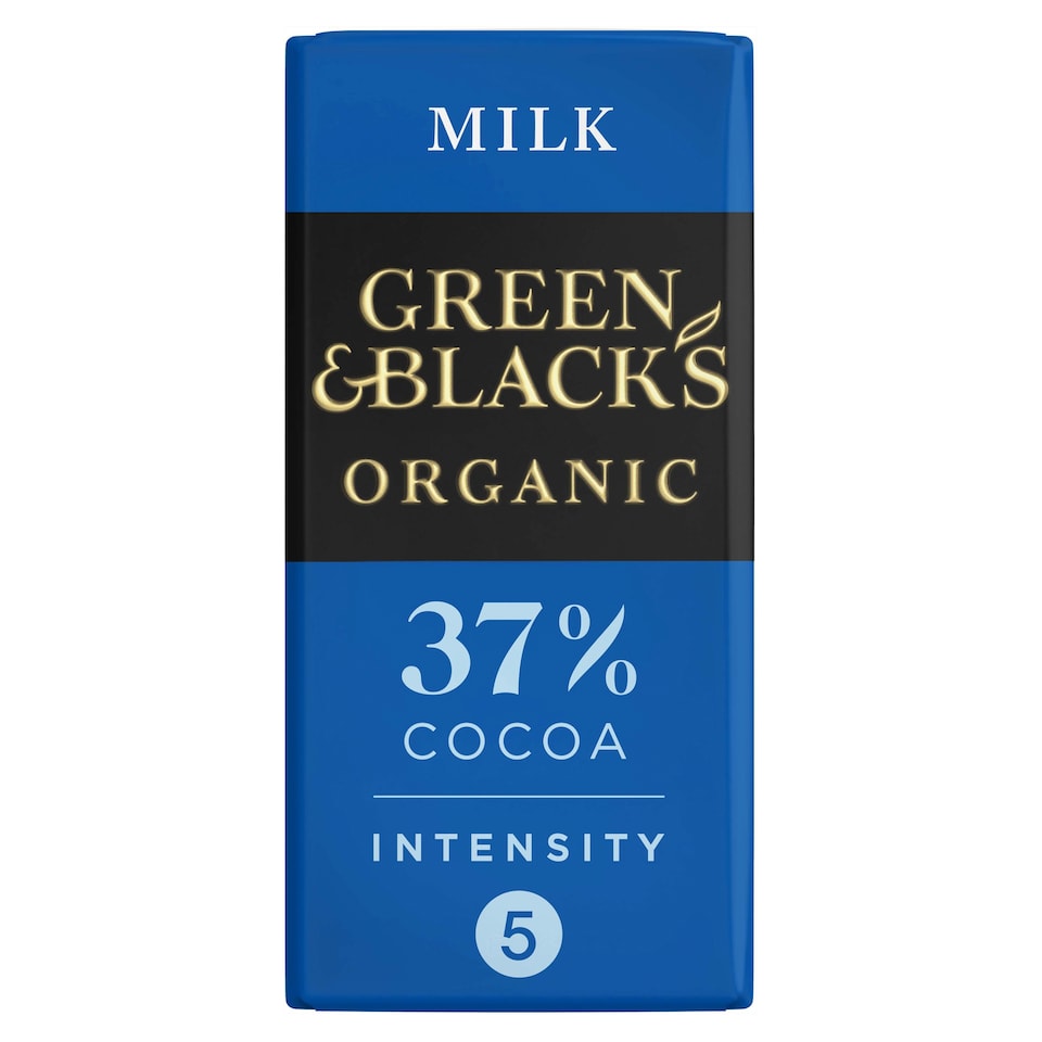 image 1 of Green & Black's Organic Milk Chocolate Bar 90g
