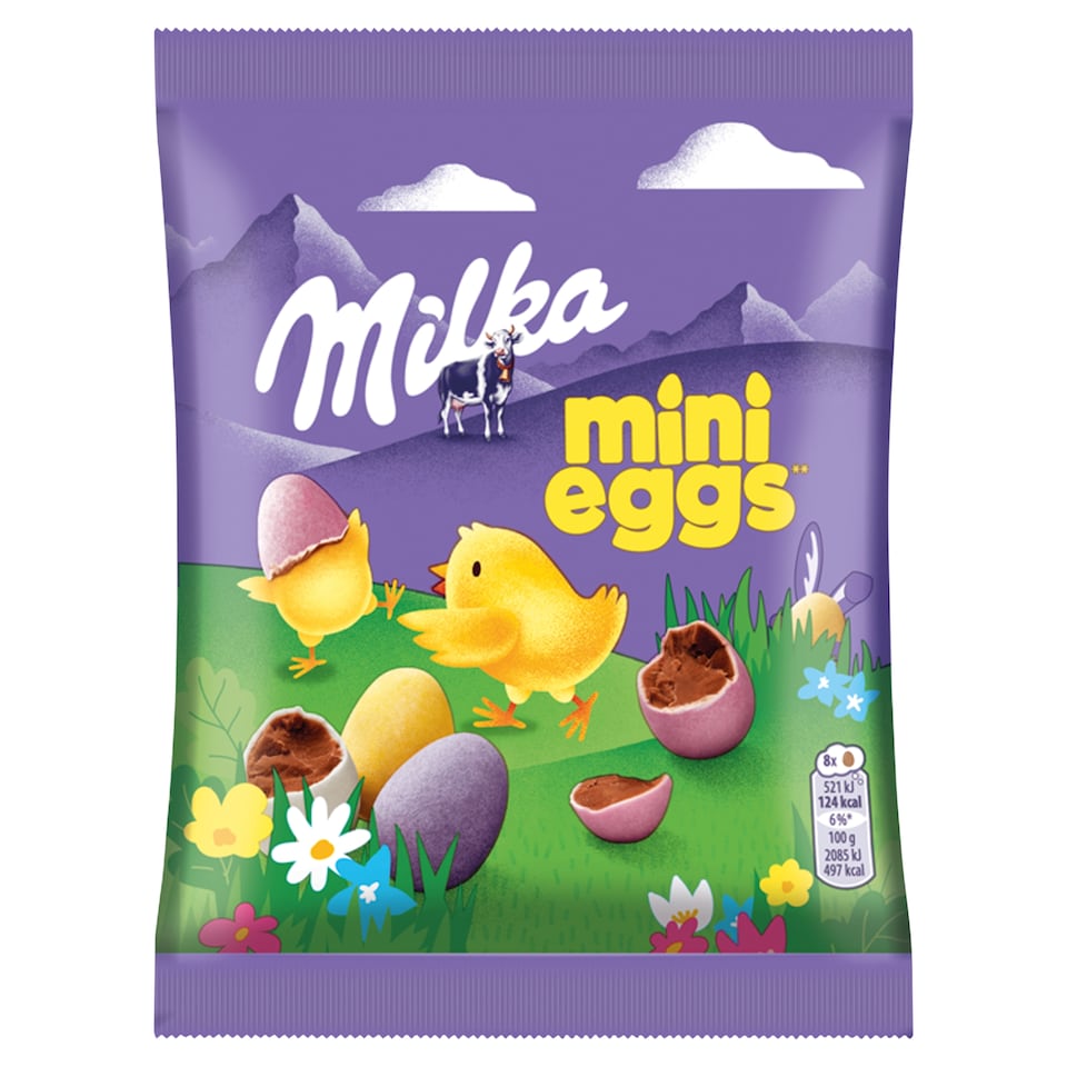 Milka Mini Eggs Chocolate Eggs Made from Alpine Milk Chocolate in Sugar Coating 100 g