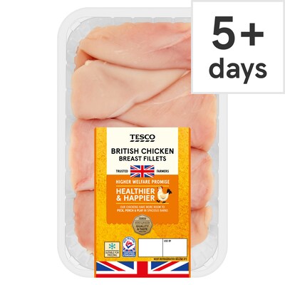 Tesco British Chicken Breast Fillets 1KG
