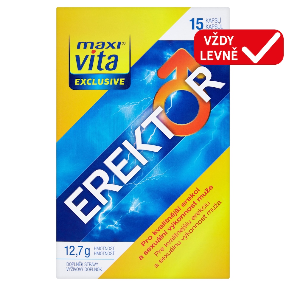 Obrázek 1 pro produkt Maxi Vita Exclusive Erektor 15 kapslí 12,7g