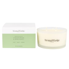 Aromaworks Lemongrass & Bergamot Multiwick Candle 390g