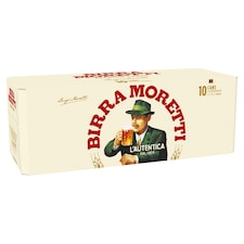 Birra Moretti Premium Lager Beer Can 10x330ml