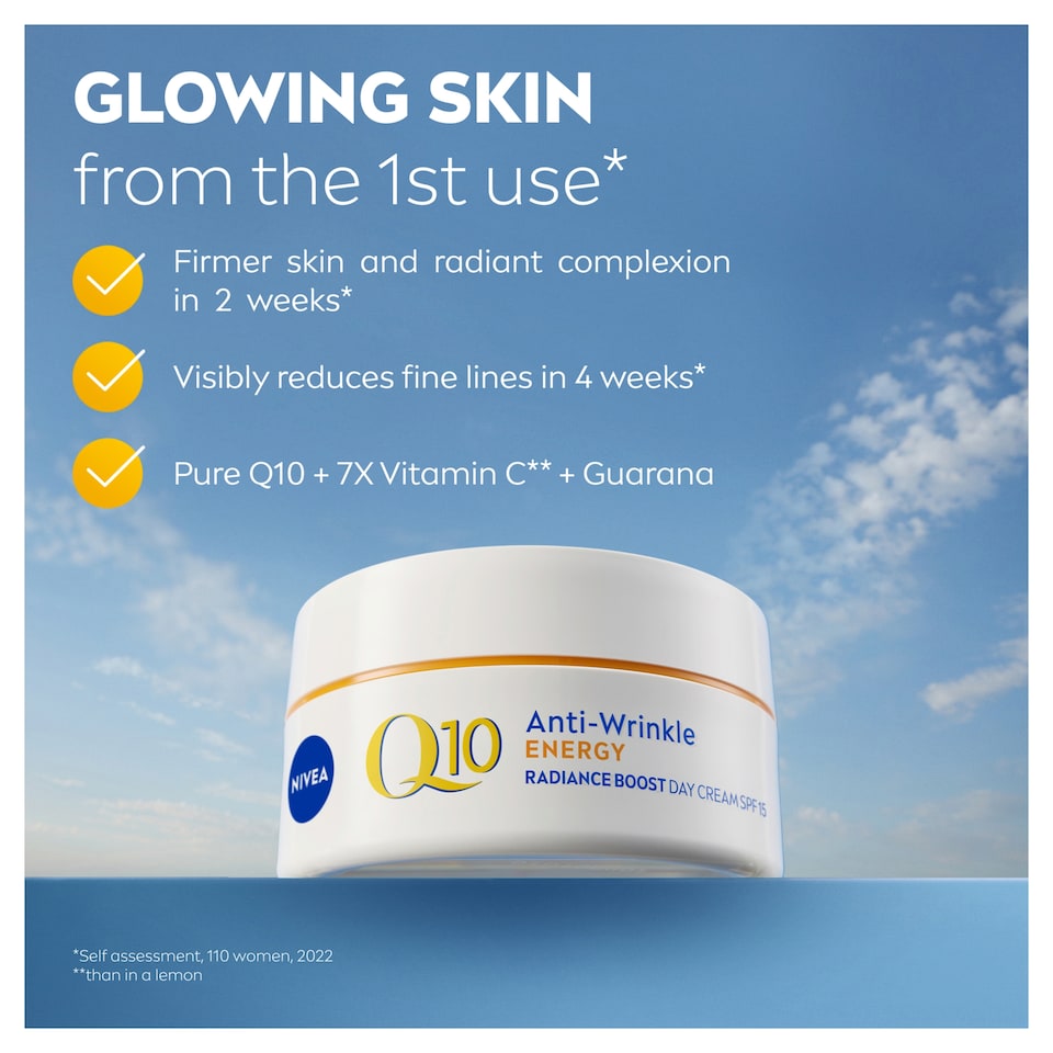 image 1 of NIVEA Q10 Energy Day Cream Moisturiser SPF15 50ml