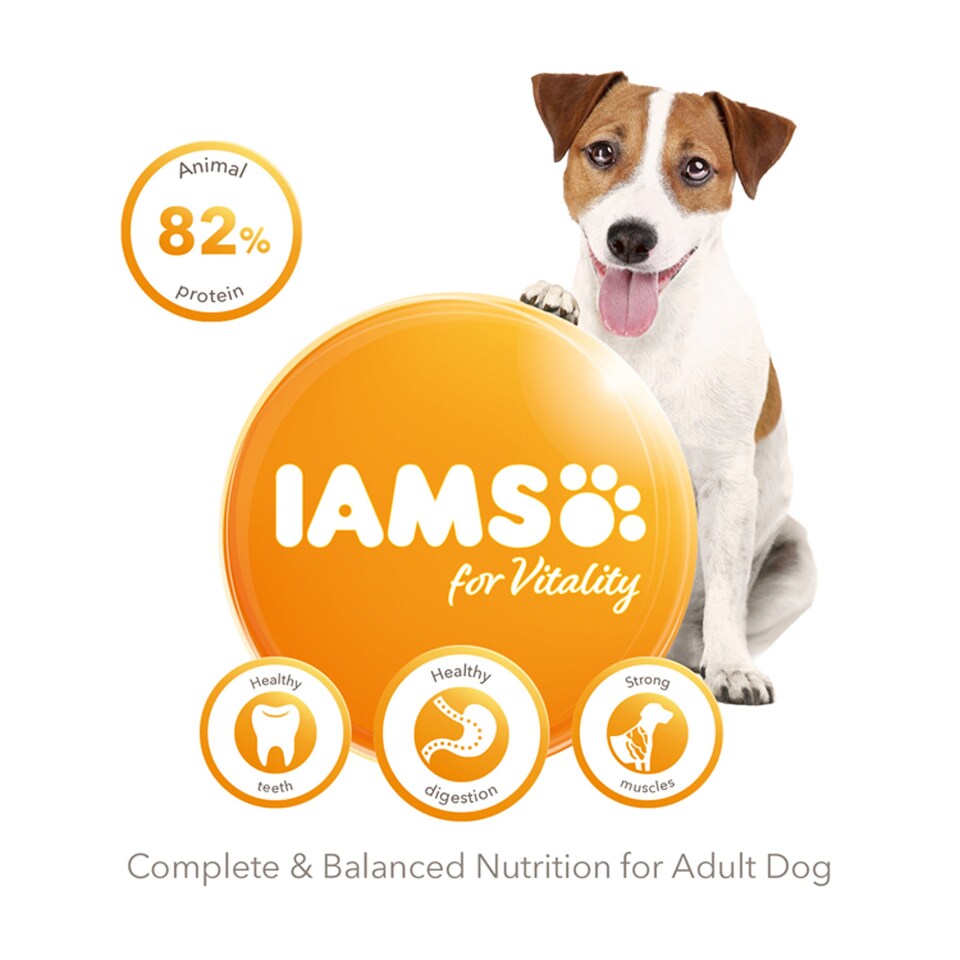 image 1 of IAMS Fresh Chicken 1+ Years Small to Medium Dog Food 5kg