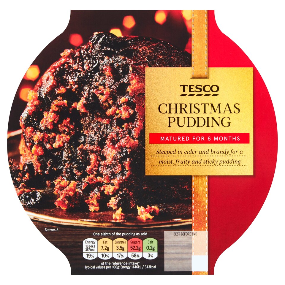 Tesco Christmas Pudding 907G