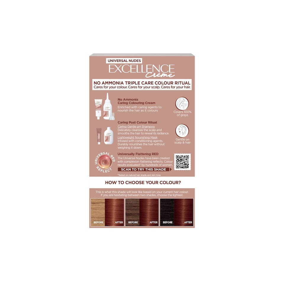 image 1 of L'Oréal Excellence Nudes 5UR Universal Red Permanent Hair Dye