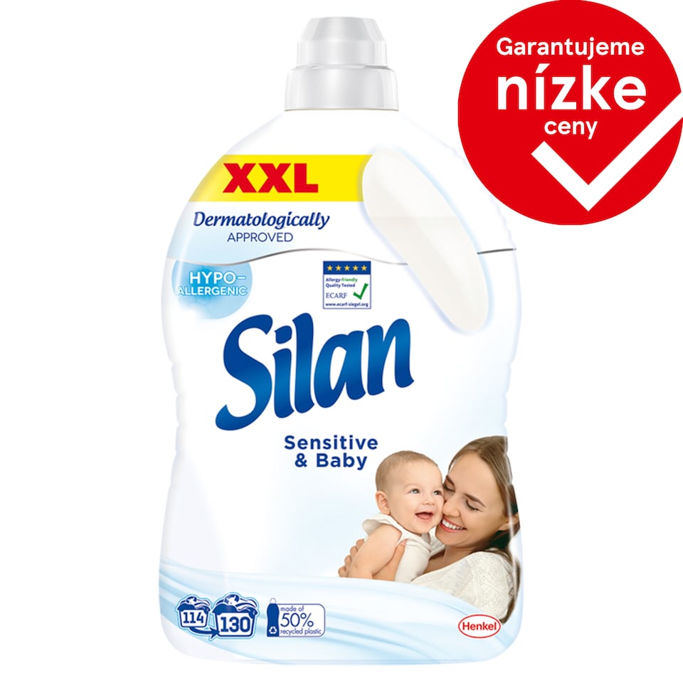 Silan aviváž Sensitive & Baby 130 praní, 2860 ml