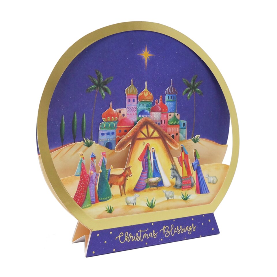 image 1 of T. Luxury Nativity Cards 5pk