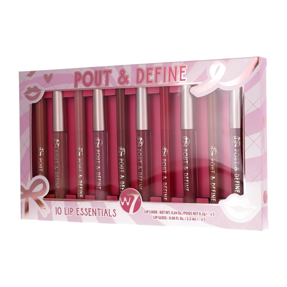 image 1 of W7 Pout & Define Collection 10 Lip Essentials
