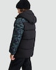 image 3 of Minecraft Creeper Print Puffer Jacket in Black