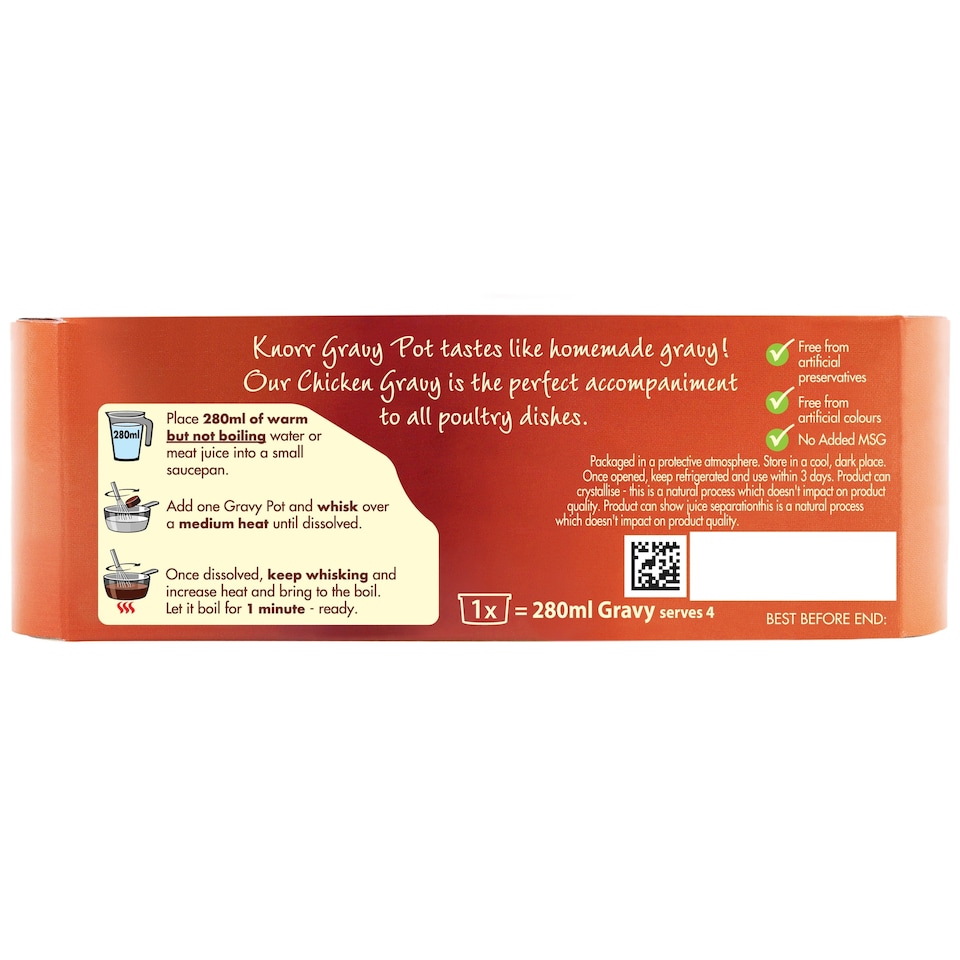 image 1 of Knorr Chicken Gravy Pot 4 X 28G