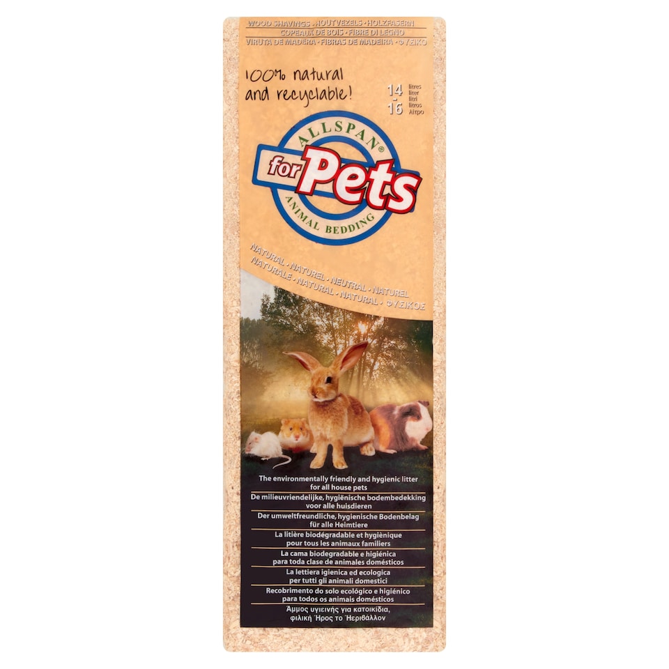 Allspan For Pet Animal Bedding 14-16 Litres