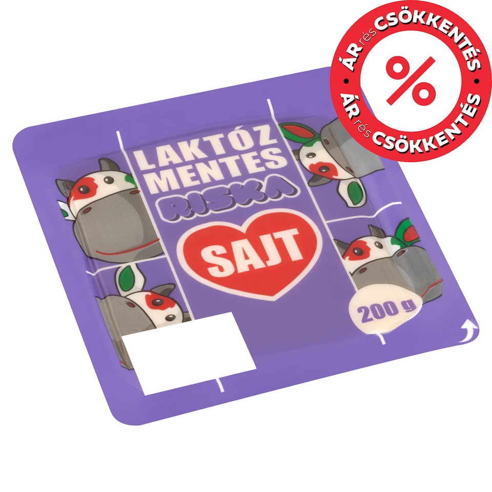 Riska laktózmentes sajt 200 g
