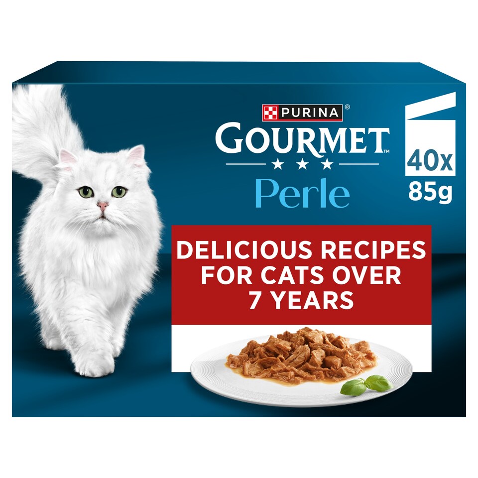 image 1 of Gourmet Perle Senior 7+ in Gravy Wet Cat Food 40x85g