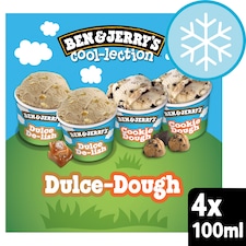 Ben & Jerry's Dulce-Dough Ice Cream Mini Pots Multipack 4x100ml