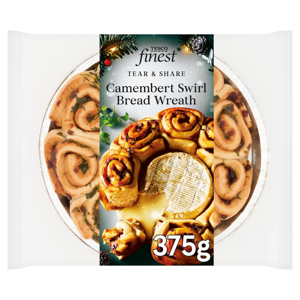 Tesco Finest Caramelised Onion Bread Wreath 375G