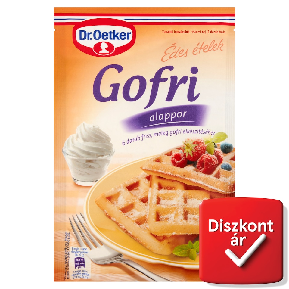 Dr. Oetker Édes Ételek gofri alappor 200 g