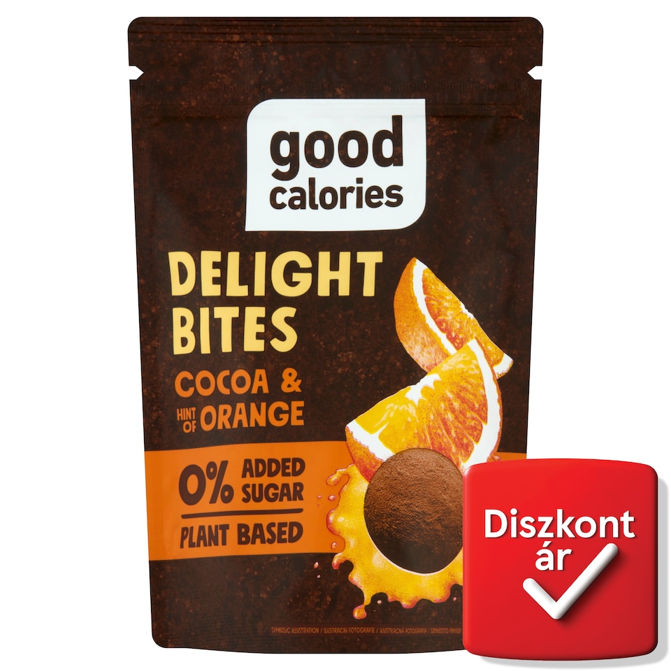 Good Calories datolyás falatok kakaóval és naranccsal 65 g  1. kép