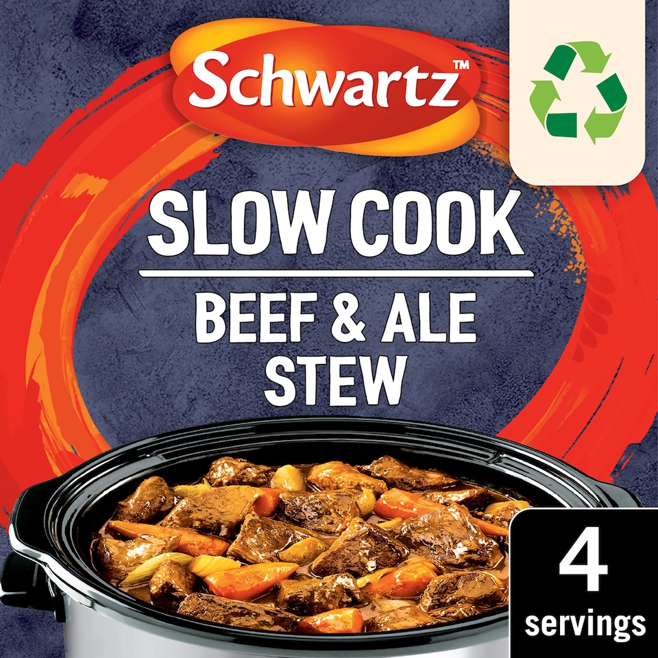 image 1 of Schwartz Slow Cook Beef & Ale Stew Recipe Mix 38g