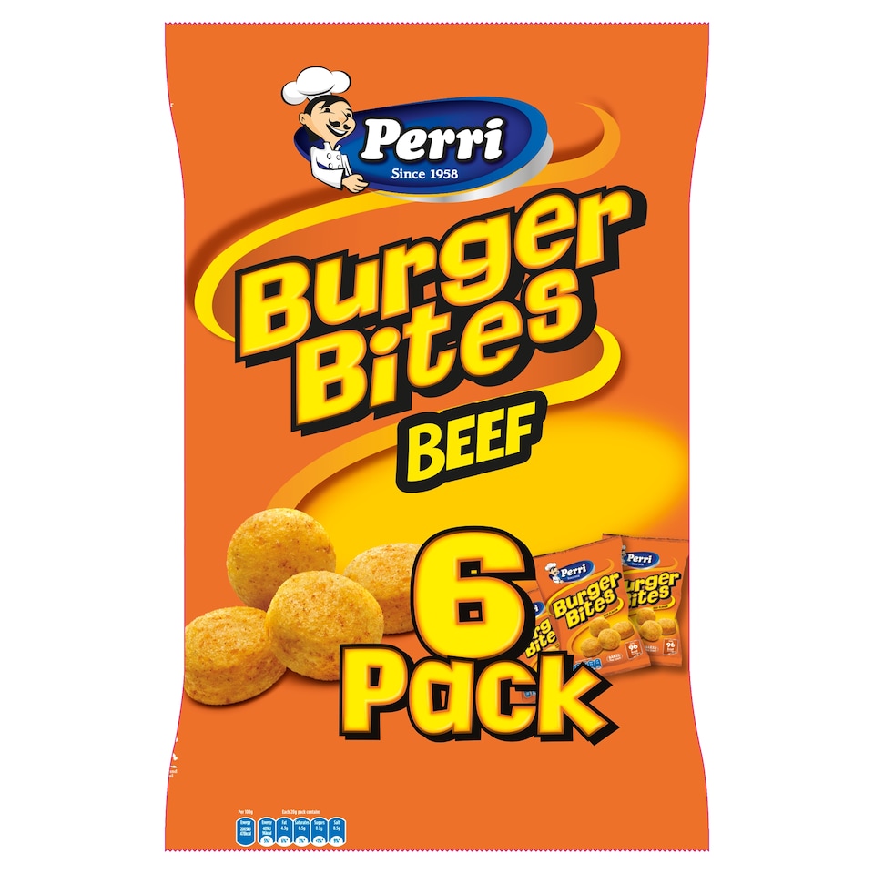 Tayto Burger Bites 6 Pack 120G