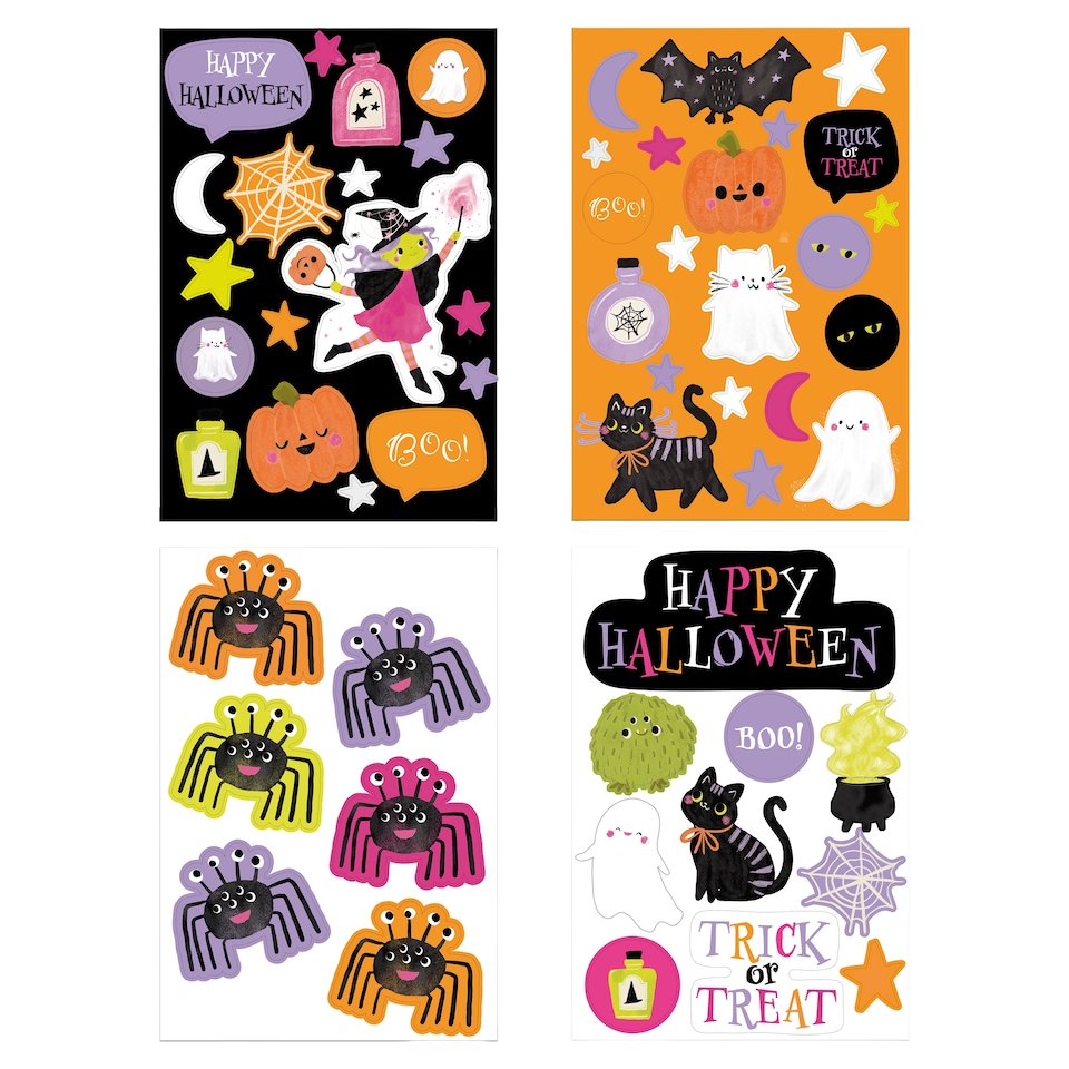 Tesco Halloween Craft Character Stickers 4 Pieces