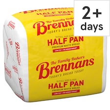 Brennans Premium White Half Pan Bread 400g