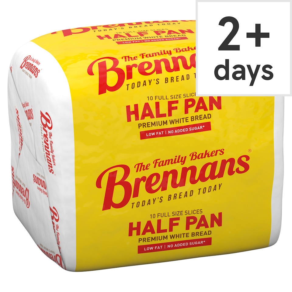 Brennans Premium White Half Pan Bread 400g