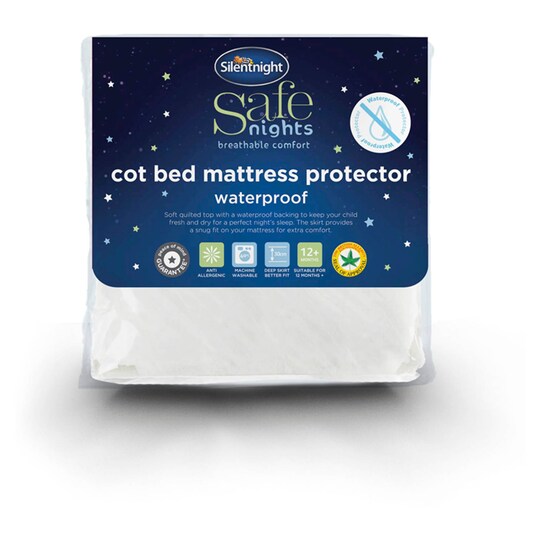 Silent Night Quilted Cotbed Protector Tesco Groceries