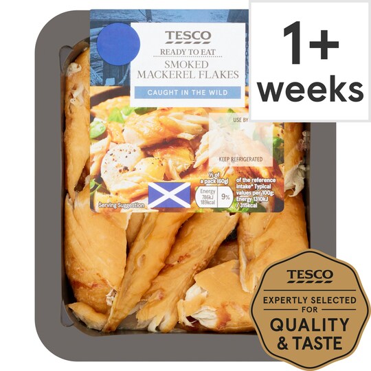Tesco Smoked Mackerel Flakes 120G Tesco Groceries