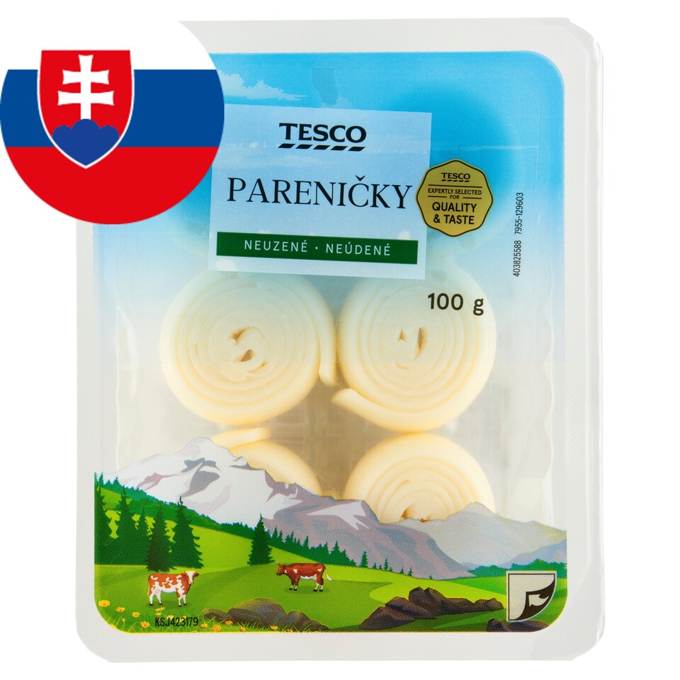 Tesco Pareničky Unsmoked 100 g