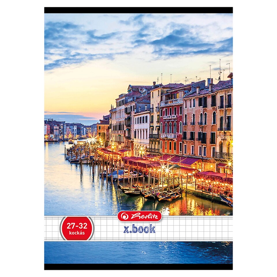Herlitz x.book City 27-32 kockás füzet A5