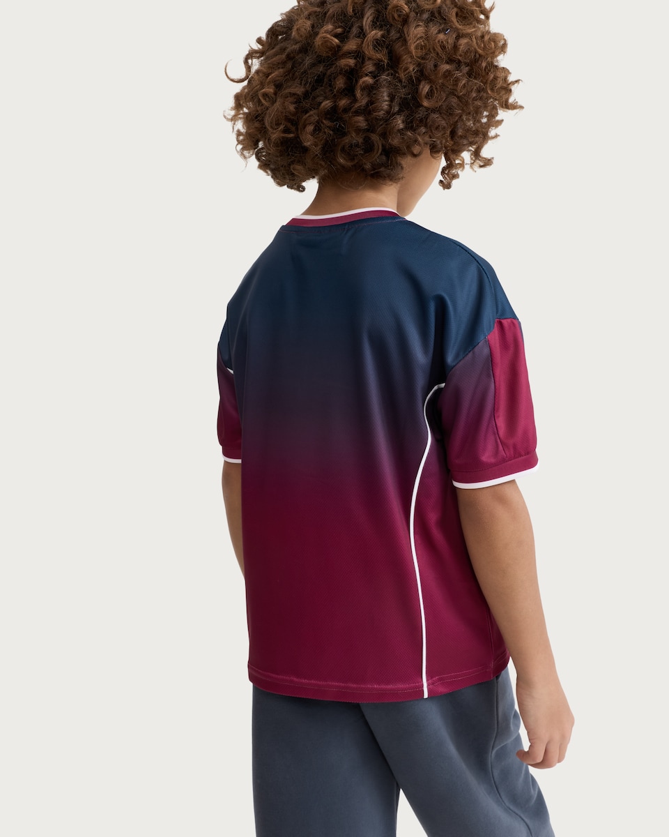 image 1 of FC Barcelona Football T-Shirt in Burgundy