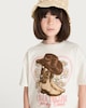image 1 of Johnny Cash Pure Cotton Slogan T-Shirt in Cream