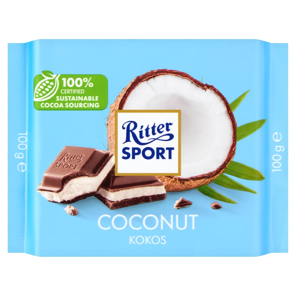 Ritter Sport kókuszos csokoládé 100 g