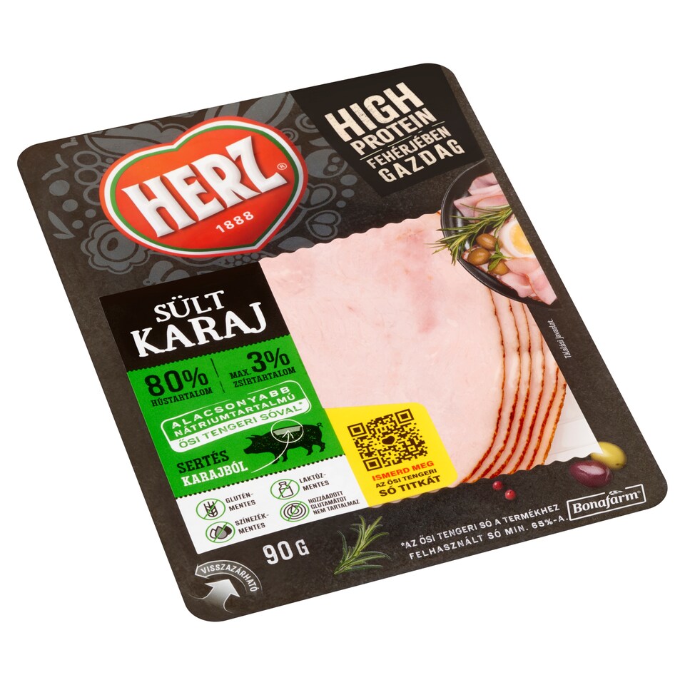 HERZ szeletelt sült karaj 90 g