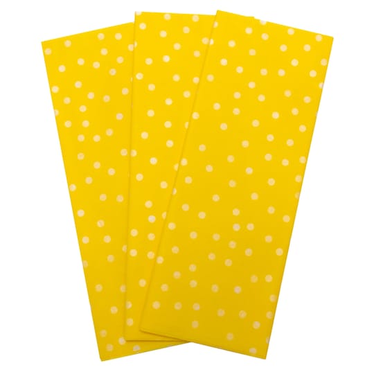 Tesco Yellow Polka Dot Tissue Tesco Groceries