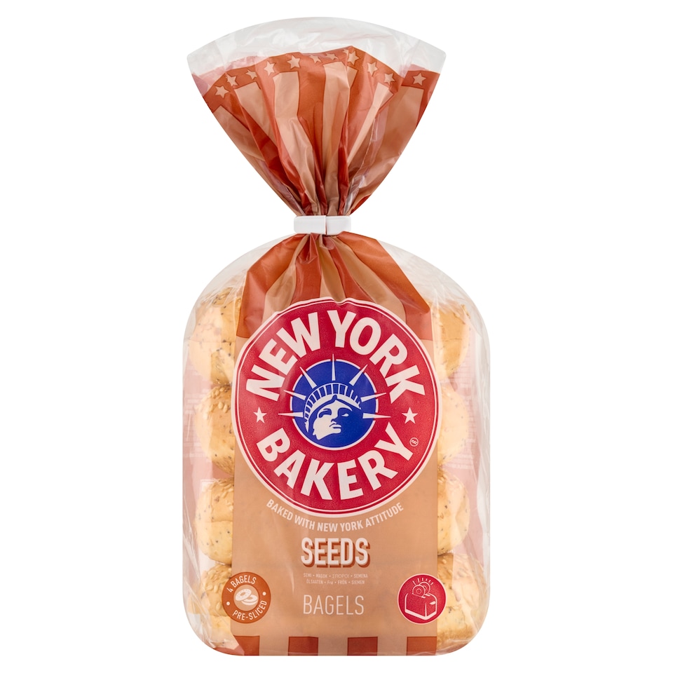 image 1 of New York Bakery Classic Bagel 4 x 75g (300g)