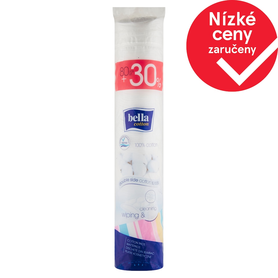Bella Cotton Kosmetické odličovací tampóny 80 ks
