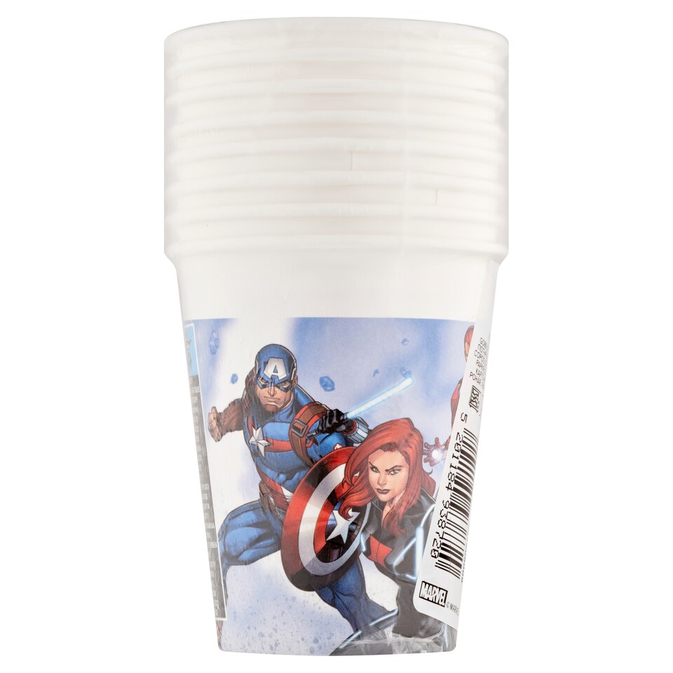 Decorata Party Marvel Avengers papírové poháry 200 ml 8 ks