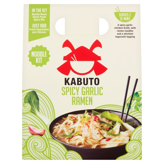 Kabuto Spicy Garlic Ramen Noodle Meal Kit 150G Tesco Groceries