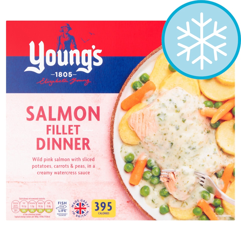 Youngs Salmon Fillet Dinner 380G Tesco Groceries