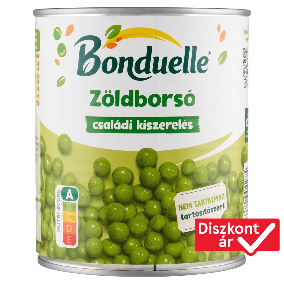 Bonduelle zöldborsó 800 g  1. kép