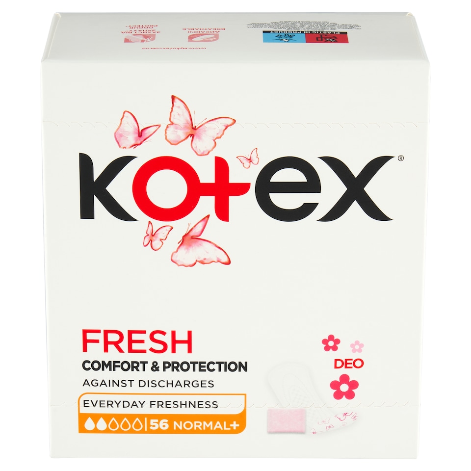 image 1 of Kotex Fresh Deo Normal Plus slipové vložky 56 ks