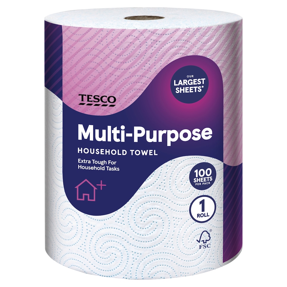 Tesco Multi-Purpose Household Towel 1 Roll