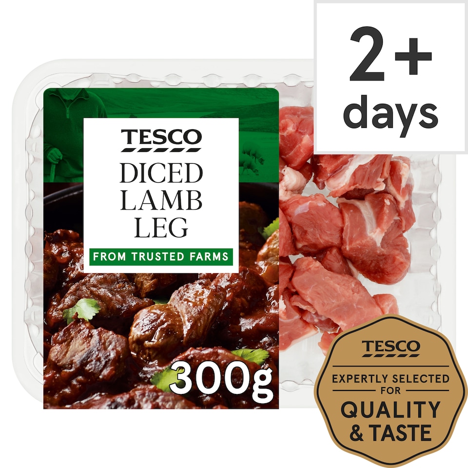 Tesco Lamb Diced Leg 300G