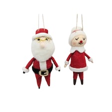 Tesco Mr & Mrs Claus Hanging Christmas Decoration