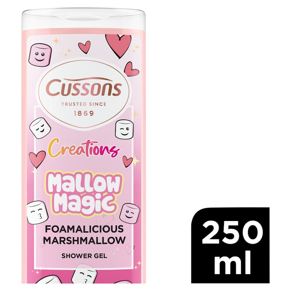CUSSONS CREATIONS MALLOW MAGIC FOAMALICIOUS SHOWER GEL 250ML 