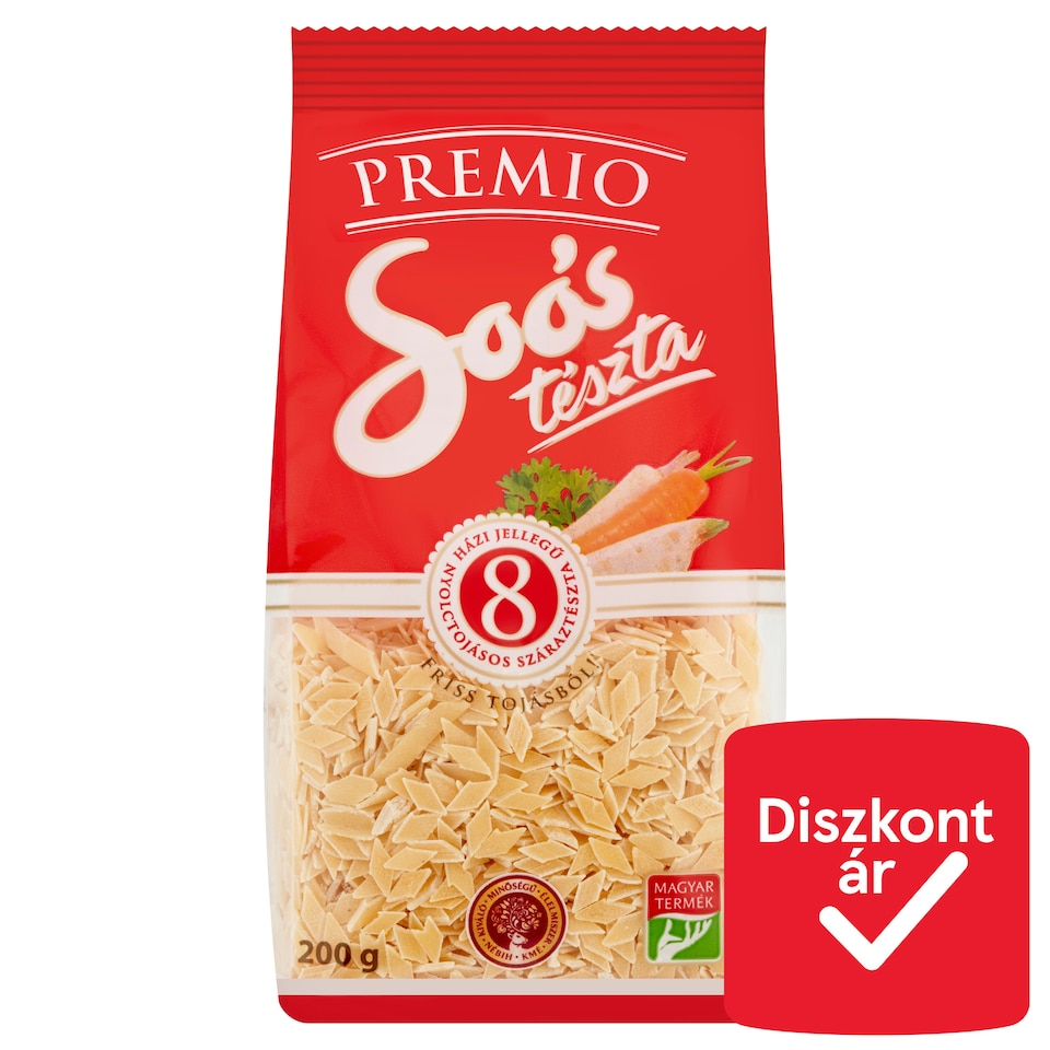 Soós Premio Oat Home Style Dried Pasta with 8 Eggs 200 g