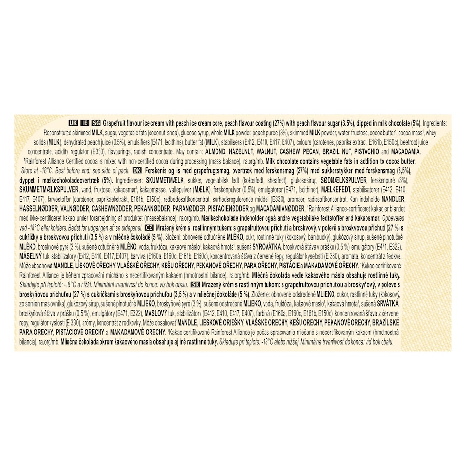 image 1 of Magnum Signature Peach Ice Cream Sticks 3 x 90ml
