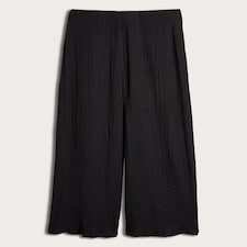 F&F Textured Wide Leg Trousers in Black